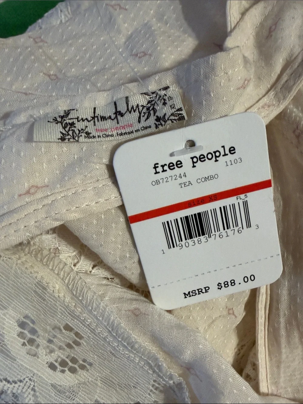 Intimately Free People Lace Camisole in Ivory